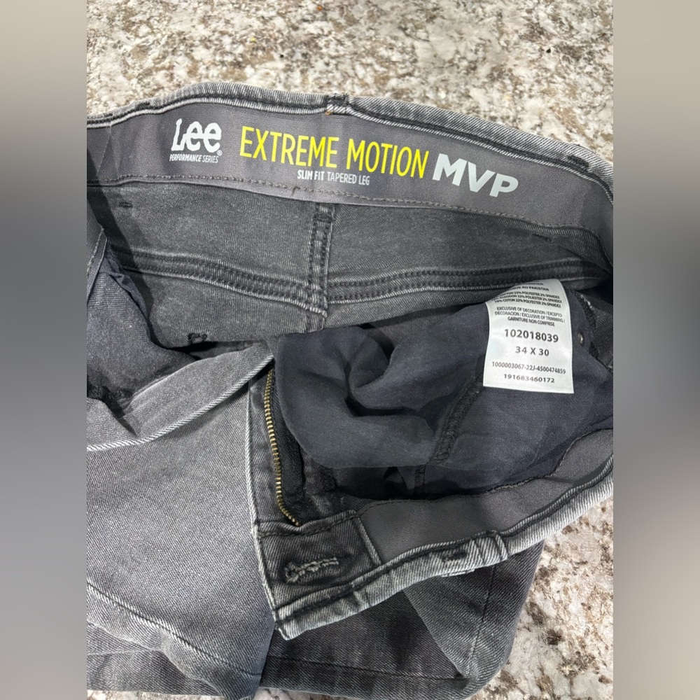 Lee Performance Extreme Motion MVP Slim Fit Men’s Jeans 34x32 - Charcoal